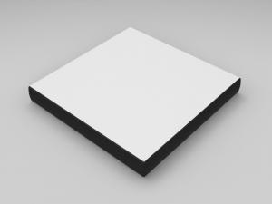 ML ENCIMERA DE LAMINADO DE ALTA PRESION HPL BLANCO/GRIS F75 DE 18MM DE ESPESOR